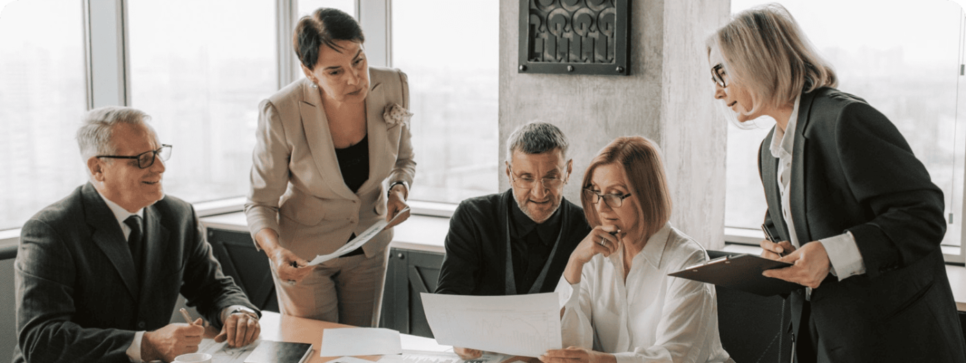 business team discussing